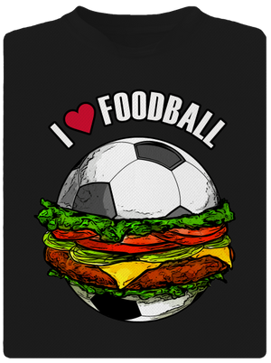 Foodball dětské sportovní tričko Black