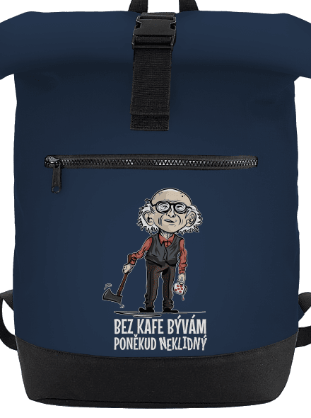 Neklidný bez kafe batoh French Navy