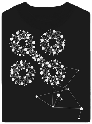 NYX Síť 15 let – bílý potisk unisex mikina bez kapuce Black