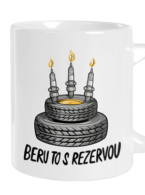 Beru to s rezervou velký hrnek White