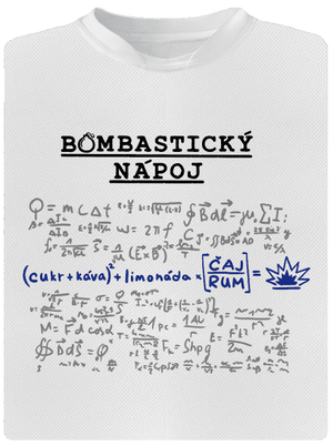 Bombastický nápoj dětské sportovní tričko White