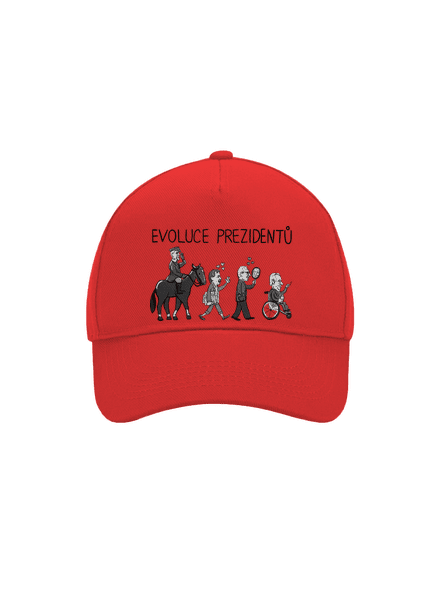 Evoluce prezidentů kšiltovka baseballka Classic Red
