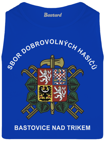 Sbor dobrovolných hasičů s vlastním erbem obce pánské tílko Royal Blue