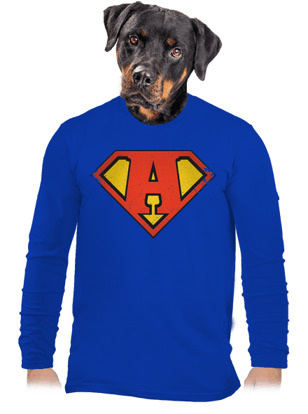 Jsem superhrdina pánské dlouhý rukáv Royal Blue
