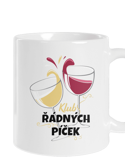 Klub řádných píček klasický hrnek White