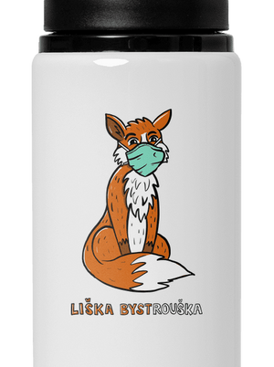 Liška Bystrouška lahev na vodu White