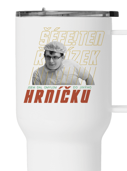 B18: Kluk s řetízkem termohrnek White