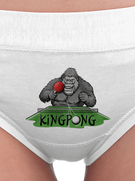 King pong dámské kalhotky White