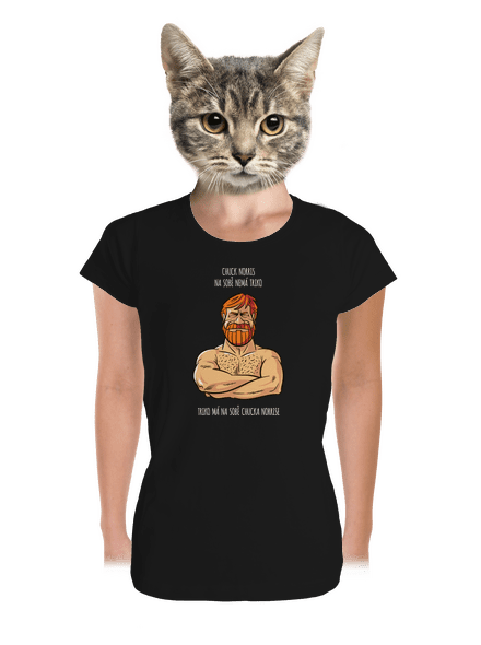 Chuck Norris dámské tričko premium Black