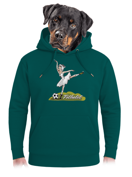 Fotbalet unisex mikina premium Emerald Green