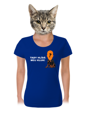 Tady hlídám já dámské tričko Royal Blue Mal