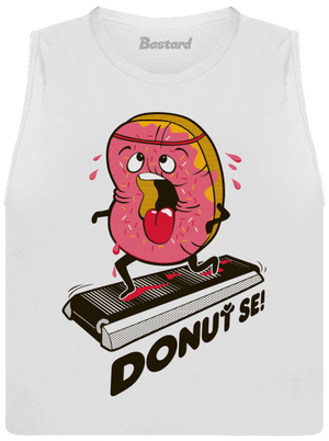 Donuť se dámské tílko volné White