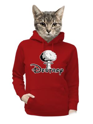 Destroy dámská mikina klokanka Red Mal