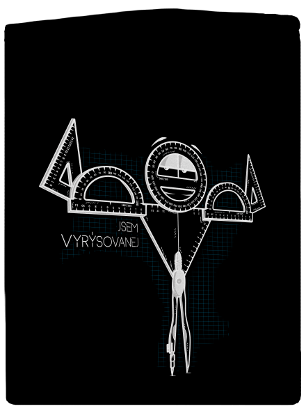 Vyrýsovanej dámská mikina na zip Black