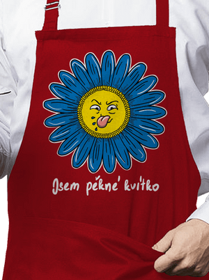 Kvítko zástěra Red