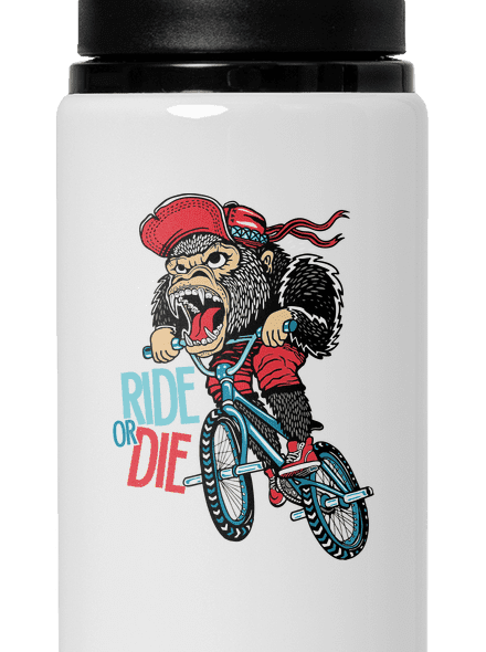Ride or die lahev na vodu White