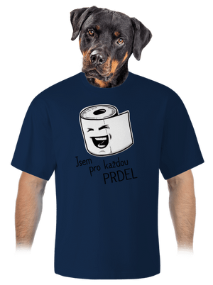 Prdel unisex tričko oversized Midnight Blue