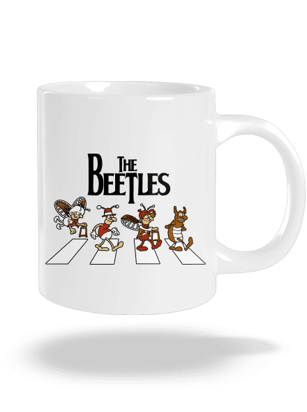 Beatles velký hrnek White