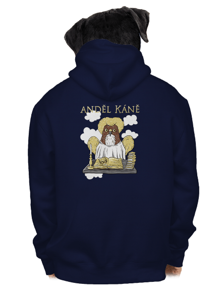 Anděl Káně pánská mikina na zip Navy