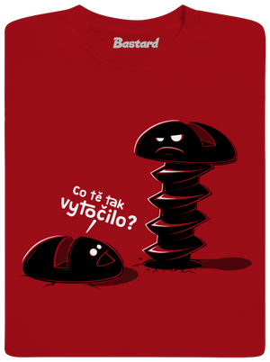 Vytočenej pánské dlouhý rukáv Red