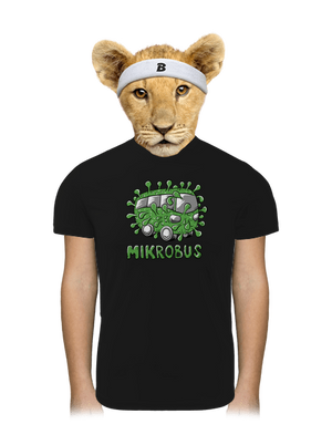 Mikrobus dětské sportovní tričko Black
