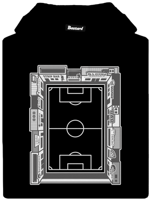 Taktika rozlučky se svobodou a fix pánská mikina klokanka Black
