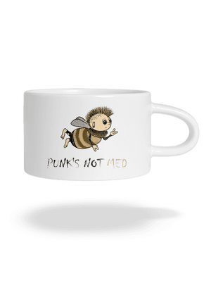 Punks Not Med hrnek makronka White