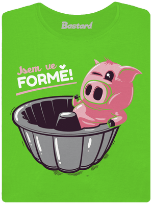 Ve formě dámské tričko Apple Green