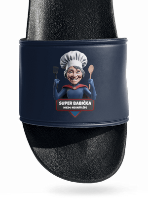 Super babička pantofle Navy