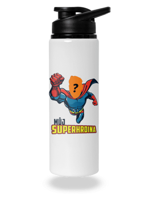 Můj superhrdina lahev na vodu White