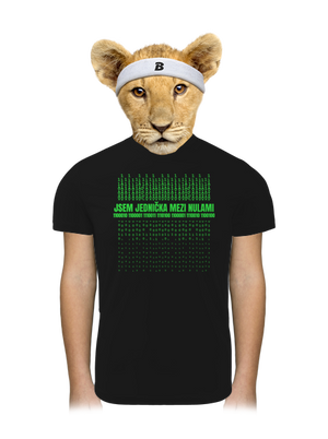 Jednička mezi nulami dětské sportovní tričko Black