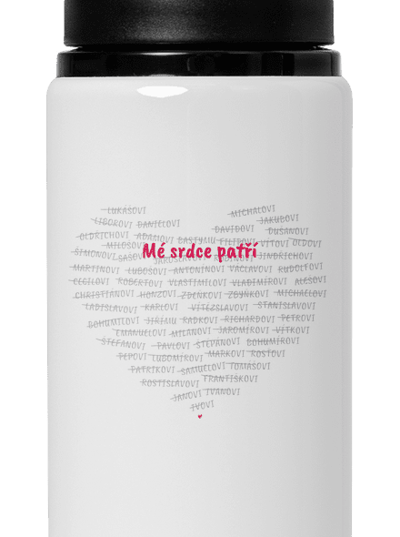 Mé srdce patří lahev na vodu White