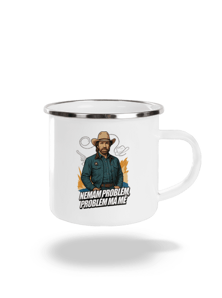 B19: Chuck Norris z Walker, Texas Ranger plecháček White