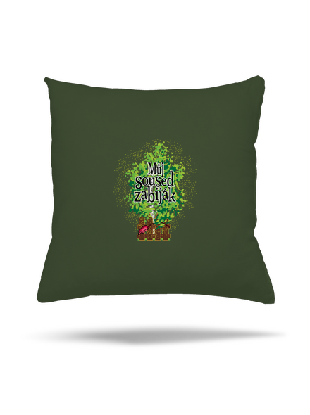 Můj soused zabiják polštář Olive Green