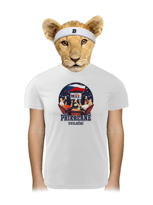 Přikázané uvolnění dětské sportovní tričko White