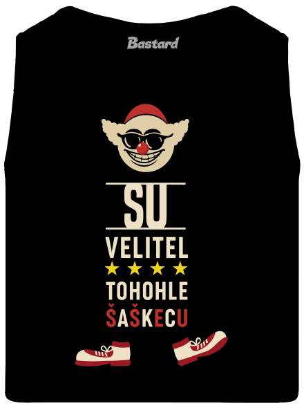 Velitel šaškecu pánské tílko Black