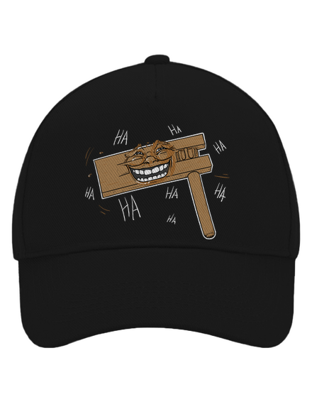 Řehtačka kšiltovka baseballka Black