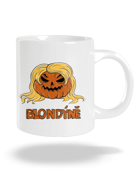 Blondýně velký hrnek White