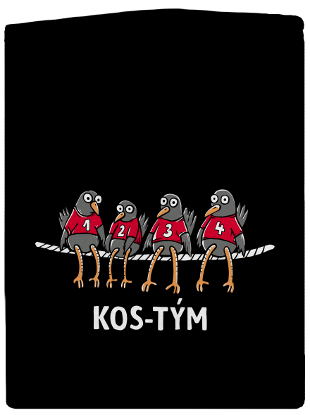 Kos-tým pánská mikina na zip Black
