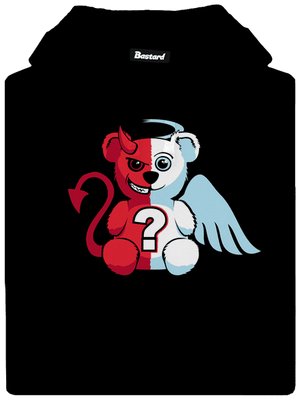 Anděl vs. ďábel dámská mikina klokanka Black