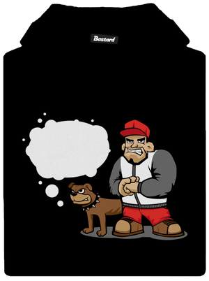 Nekoušu dětská mikina klokanka Black