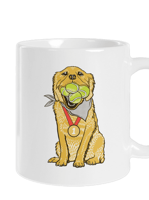 Zlatý retrívr klasický hrnek White