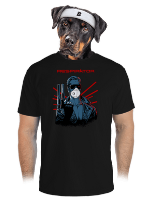 Respirátor pánské sportovní tričko Black