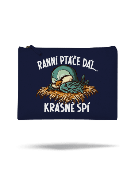 Ranní ptáče spí taštička French Navy