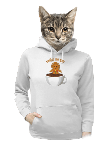 Peču na to! dámská mikina klokanka White