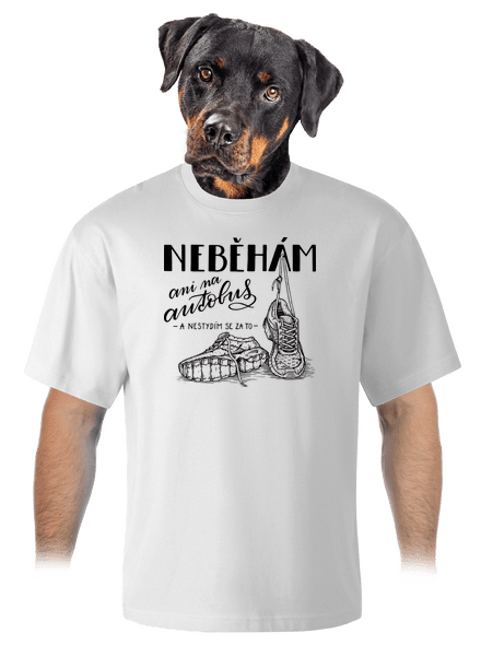 B12: Neběhám unisex tričko oversized White