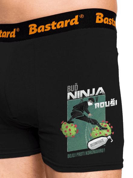 Ninja v rouši boxerky Black