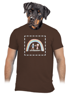 Dětské kresby - nahraj vlastní pánské tričko Brown