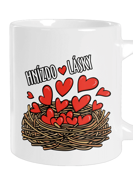 Hnízdo lásky velký hrnek White