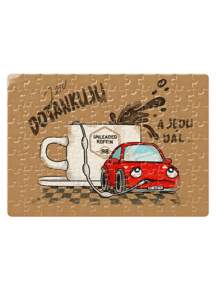 Dotankuju a jedu puzzle White